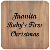 Juanita Baby's First Christmas - Drink Coaster C
