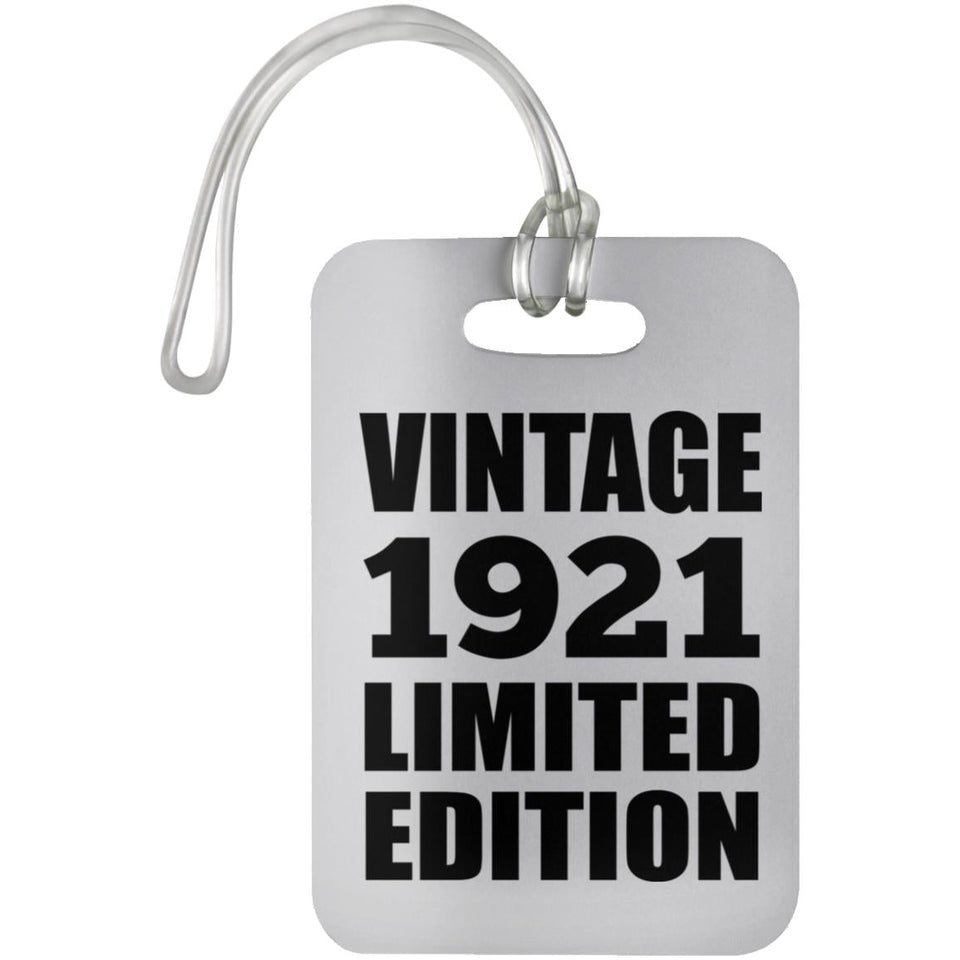 103rd Birthday Vintage 1921 Limited Edition - Luggage Bag Tag