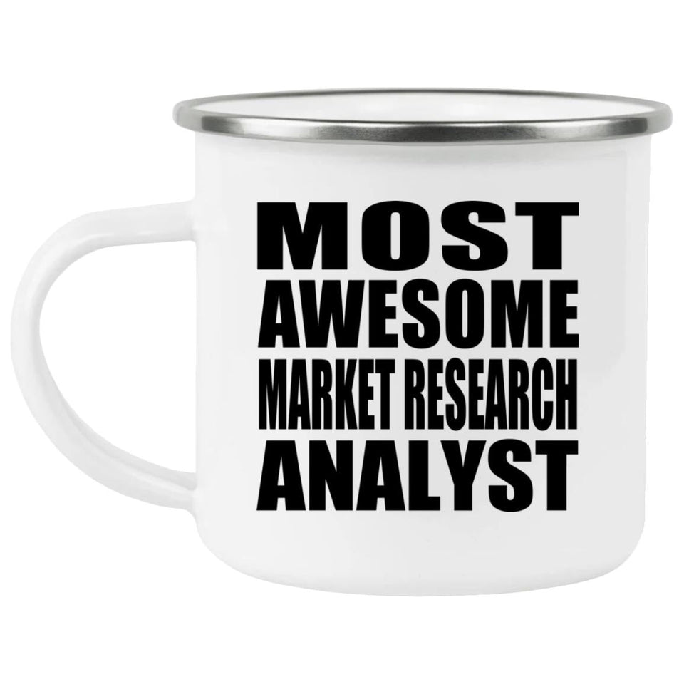 Most Awesome Market Research Analyst - 12oz Camping Mug