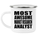 Most Awesome Market Research Analyst - 12oz Camping Mug