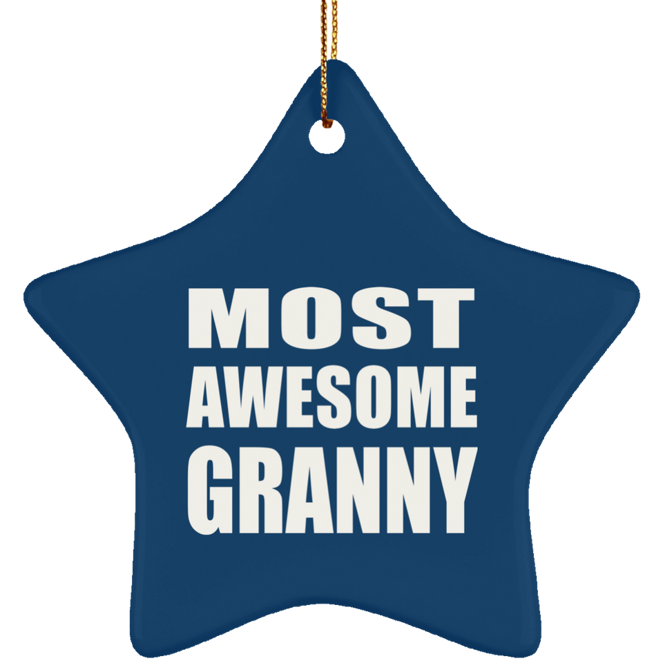 Most Awesome Granny - Star Ornament