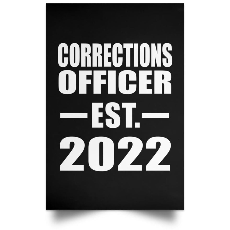 Corrections Officer Established EST. 2022 - Poster Portrait