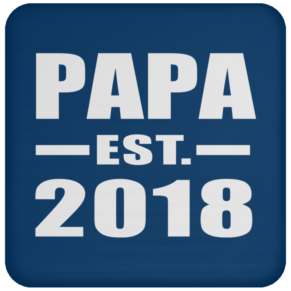 Papa (Grandpa) Established EST. 2018 - Drink Coaster