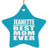 Jeanette Best Mom Ever - Star Ornament