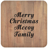 Merry Christmas Mccoy Family - Drink Coaster C