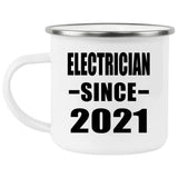Electrician Since 2021 - 12oz Camping Mug