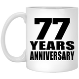 77th Anniversary 77 Years - 11 Oz Coffee Mug