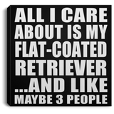 All I Care About Is My Flat-Coated Retriever - Canvas Square