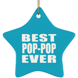 Best Pop-Pop Ever - Star Ornament