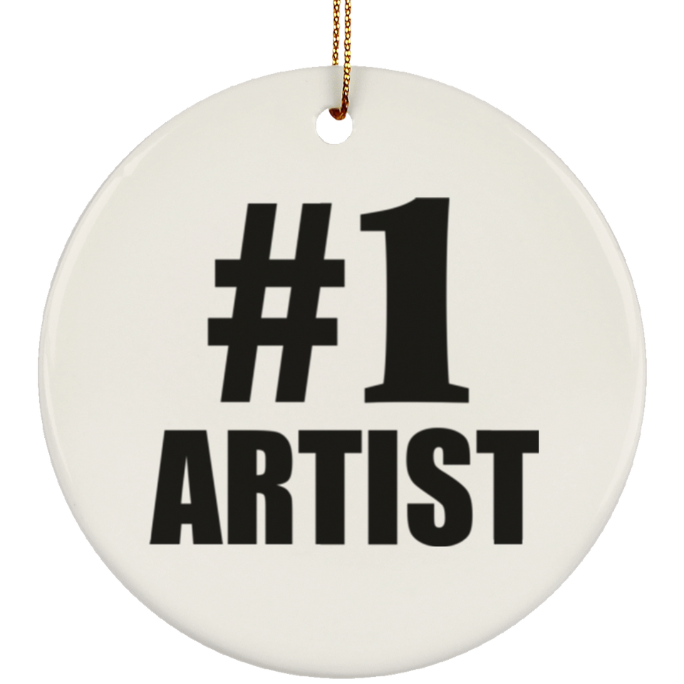 Number One #1 Artist - Circle Ornament