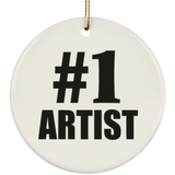 Number One #1 Artist - Circle Ornament