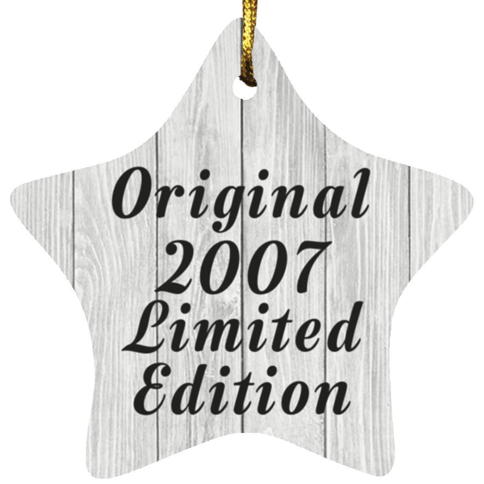 17th Birthday Original 2007 Limited Edition - Star Ornament F