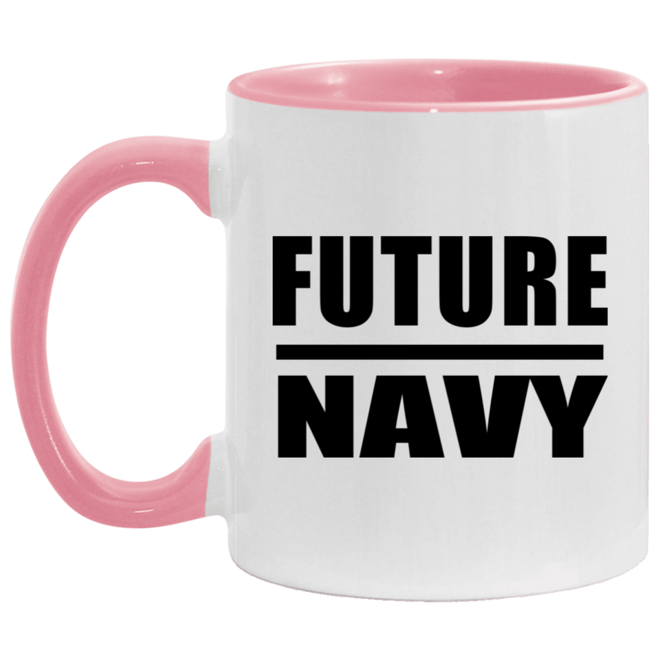 Future Navy - 11oz Accent Mug Pink