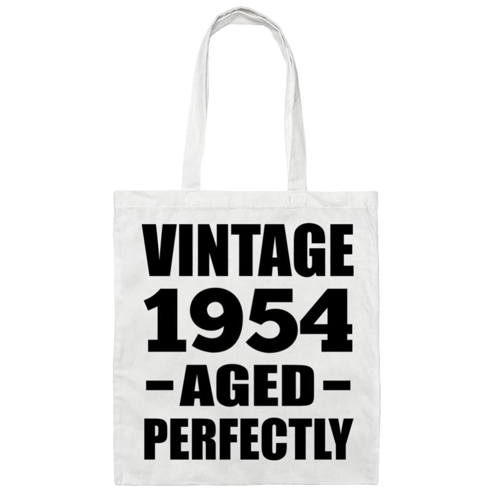 70th Birthday Vintage 1954 Aged Perfectly - Tote Bag White