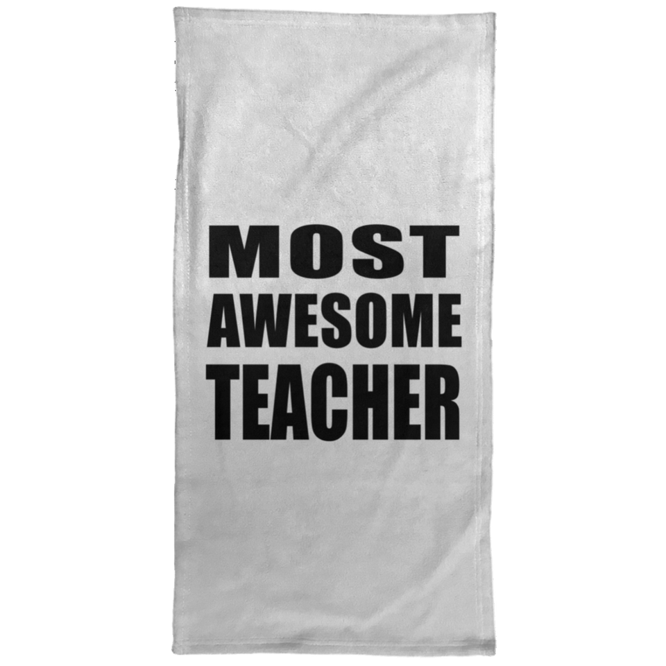 Most Awesome Teacher - Hand Towel