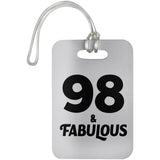 98th Birthday 98 & Fabulous - Luggage Bag Tag