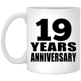 19th Anniversary 19 Years - 11 Oz Coffee Mug