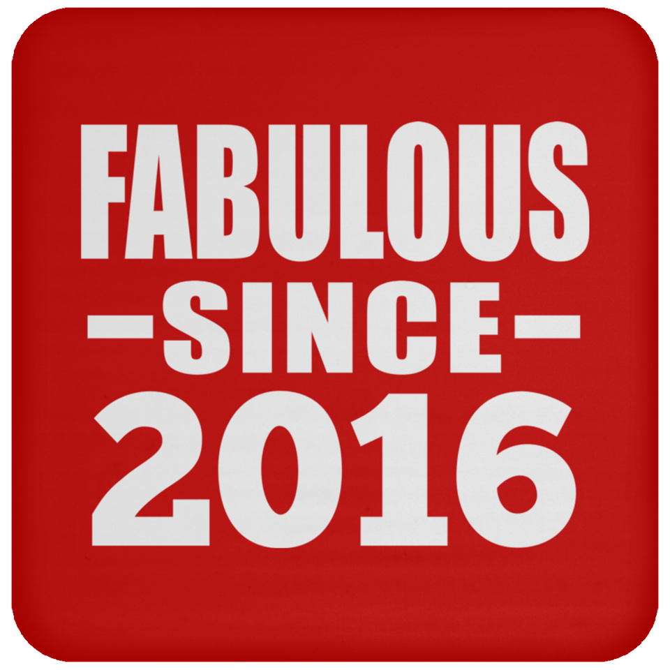 8th Birthday Fabulous Since 2016 - Drink Coaster