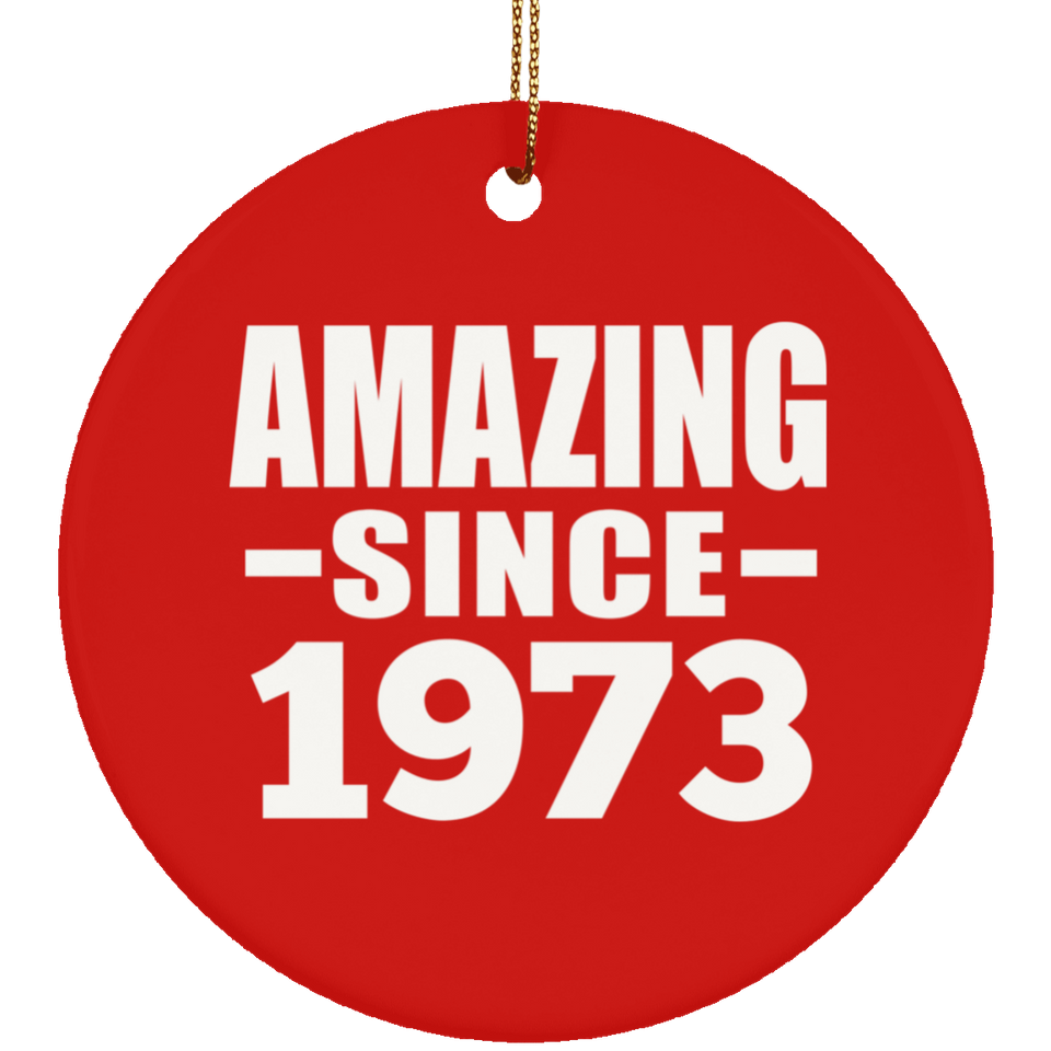 51st Birthday Amazing Since 1973 - Circle Ornament