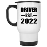 Driver Established EST. 2022 - White Travel Mug