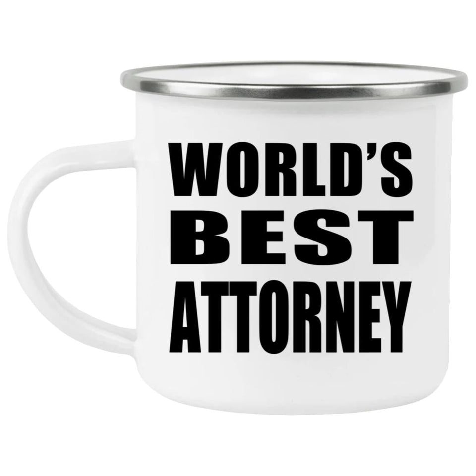 World's Best Attorney - 12oz Camping Mug