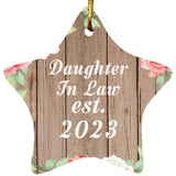 Daughter In Law Established Est. 2023 - Star Ornament B
