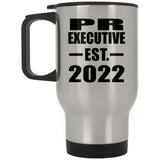 PR Executive Established EST. 2022 - Silver Travel Mug