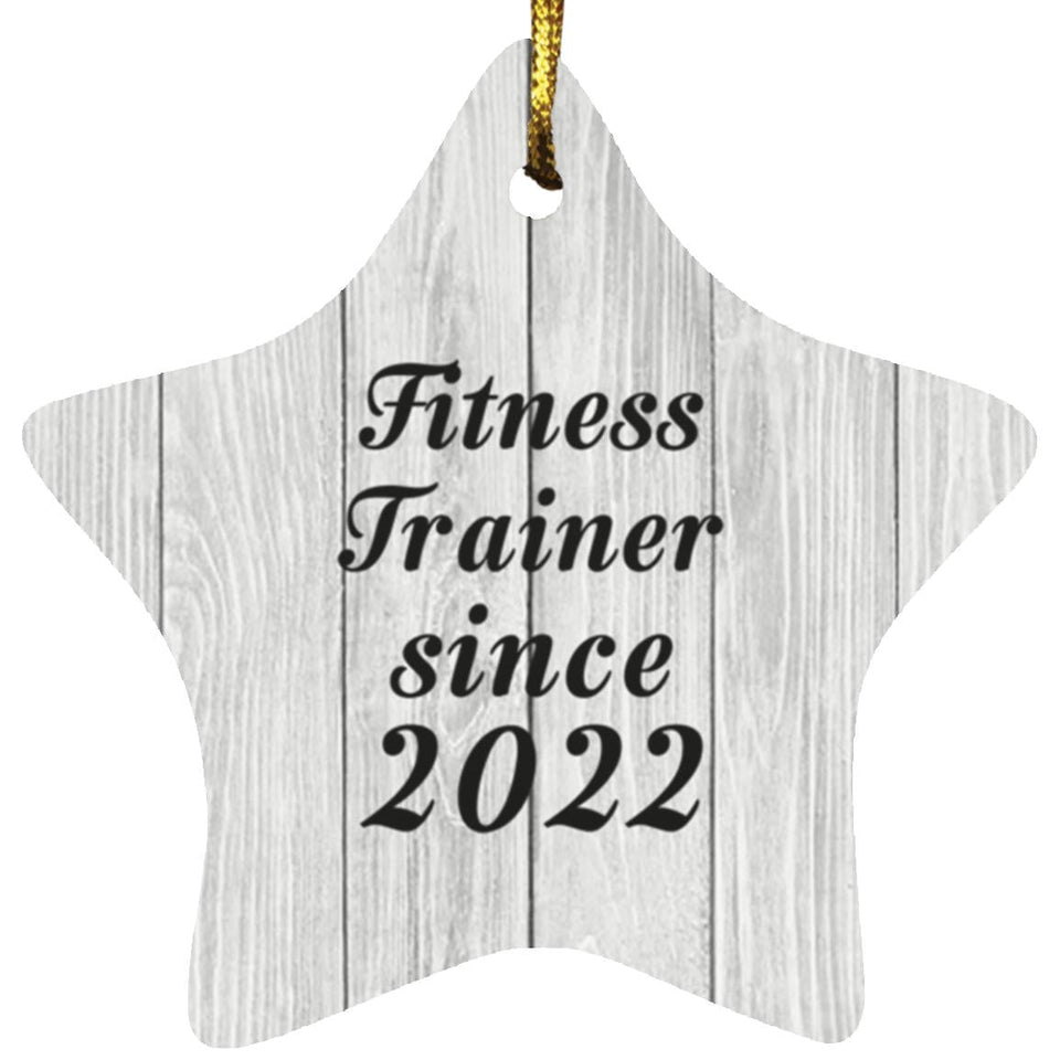 Fitness Trainer Since 2022 - Star Ornament F