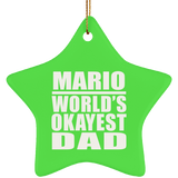 Mario World's Okayest Dad - Star Ornament