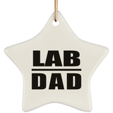 Lab Dad - Star Ornament