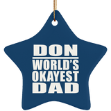 Don World's Okayest Dad - Star Ornament