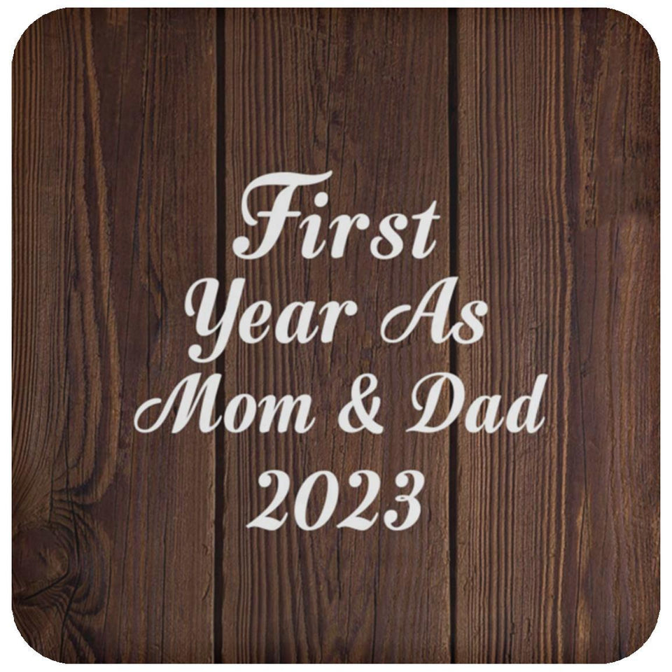 First Year As Mom & Dad 2023 - Drink Coaster D