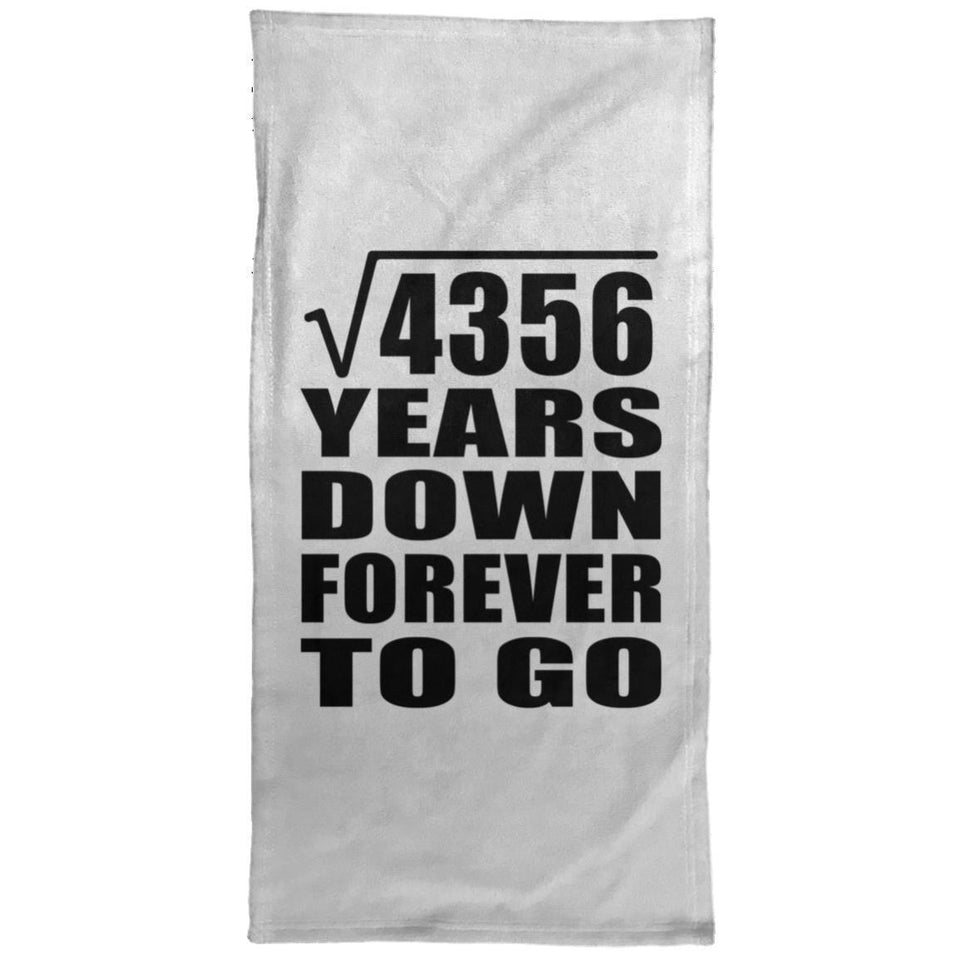 66th Anniversary Square Root of 4356 Years Down Forever To Go - Hand Towel