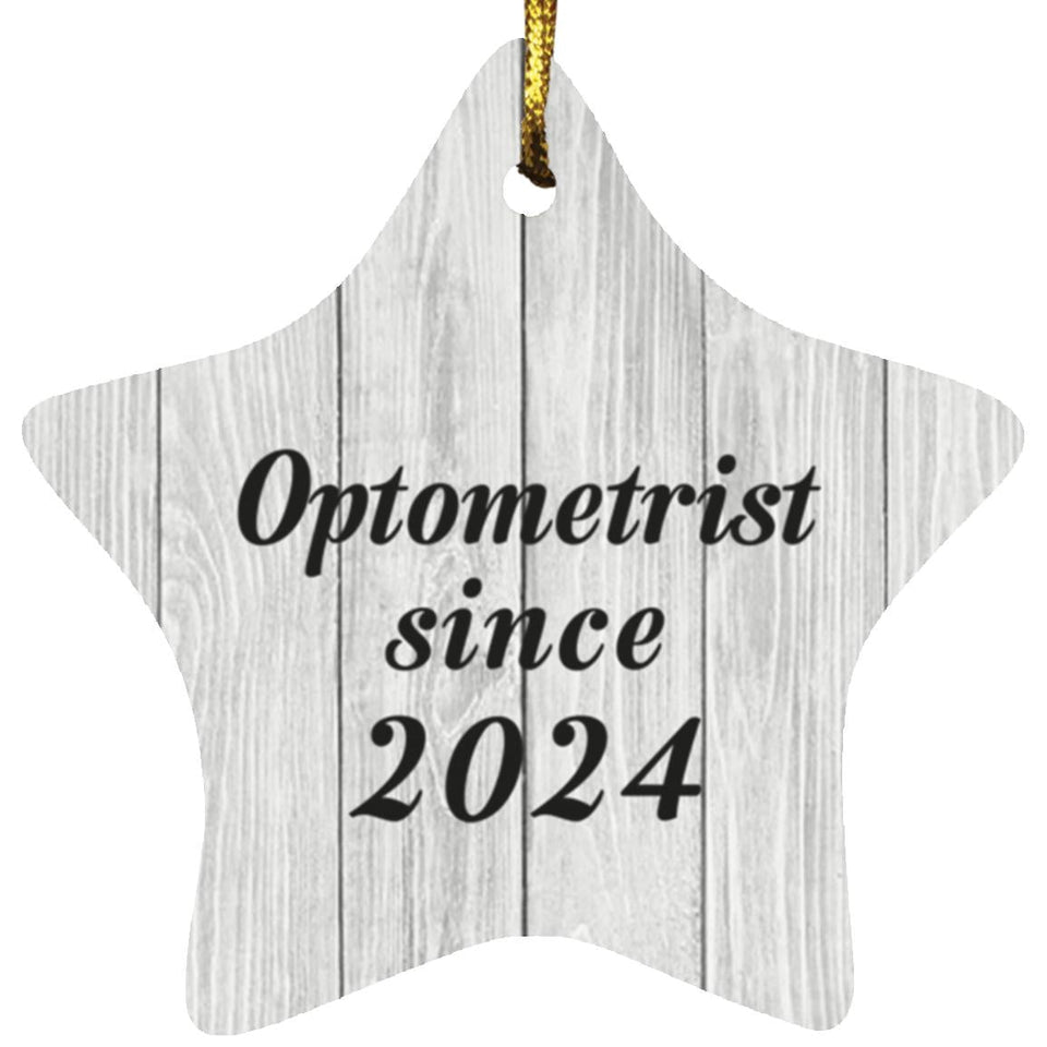 Optometrist Since 2024 - Star Ornament F