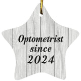 Optometrist Since 2024 - Star Ornament F