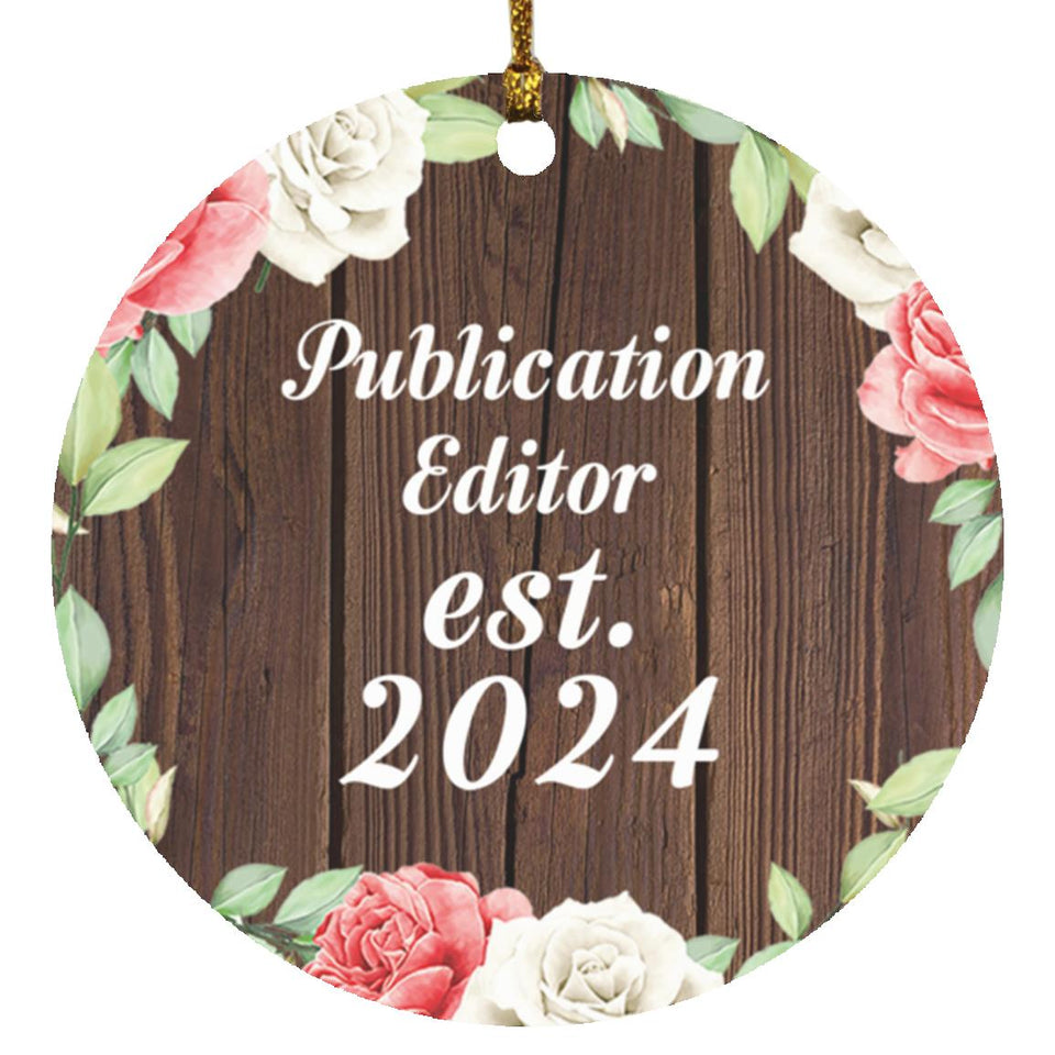Publication Editor Established Est. 2024 - Circle Ornament A