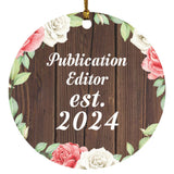 Publication Editor Established Est. 2024 - Circle Ornament A