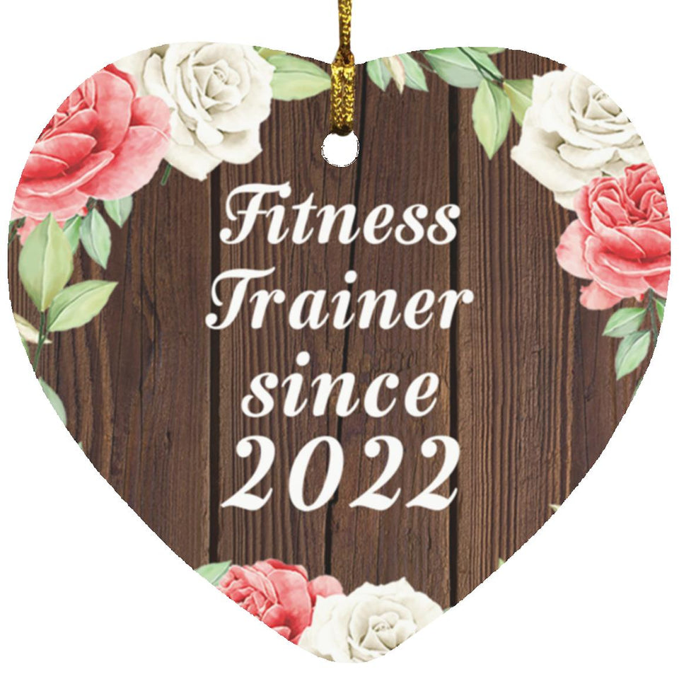 Fitness Trainer Since 2022 - Heart Ornament A