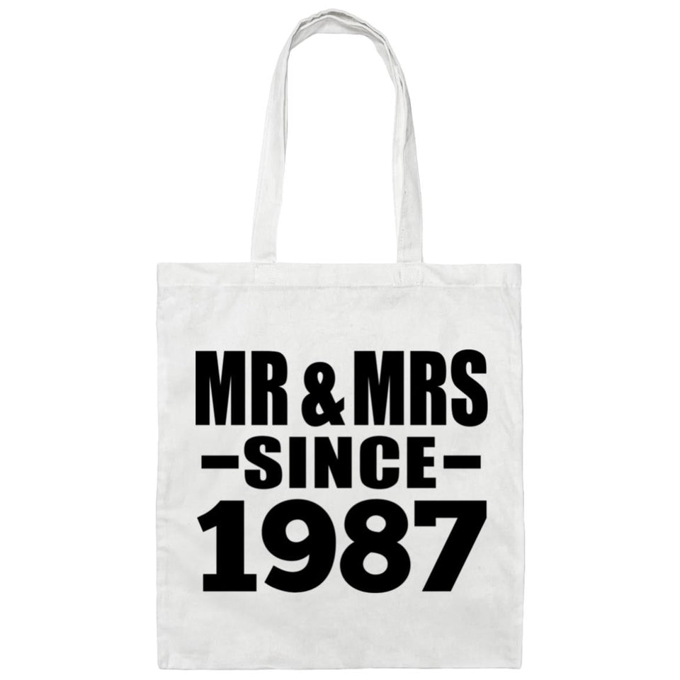 37th Anniversary Mr & Mrs Since 1987 - Tote Bag White