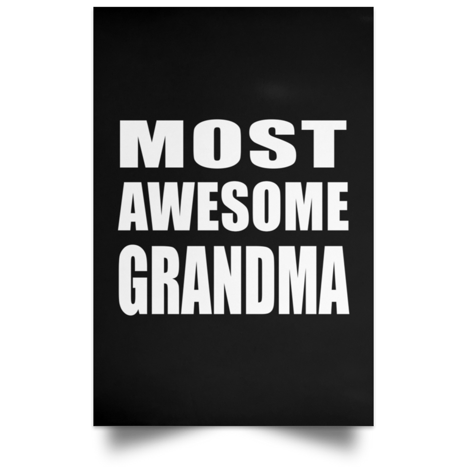 Most Awesome Grandma - Poster Portrait