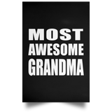 Most Awesome Grandma - Poster Portrait
