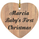 Marcia Baby's First Christmas - Heart Ornament C
