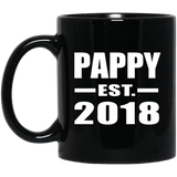 Pappy Established EST. 2018 - 11 Oz Coffee Mug Black