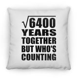 80th Anniversary Square Root of 6400 Years Who's Counting - Throw Pillow