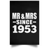 71st Anniversary Mr & Mrs Since 1953 - Poster Portrait