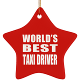 World's Best Taxi Driver - Star Ornament