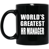 World's Greatest HR Manager - 11 Oz Coffee Mug Black