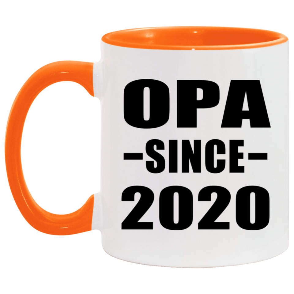 Opa Since 2020 - 11oz Accent Mug Orange