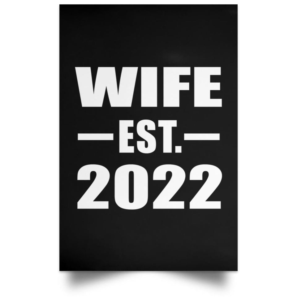 Wife Established EST. 2022 - Poster Portrait