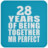 28th Anniversary 28 Years Of Being Mr Perfect - Drink Coaster